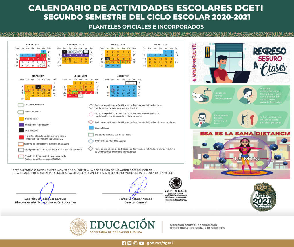 Calendario Escolar Cbtis Centro De Bachillerato